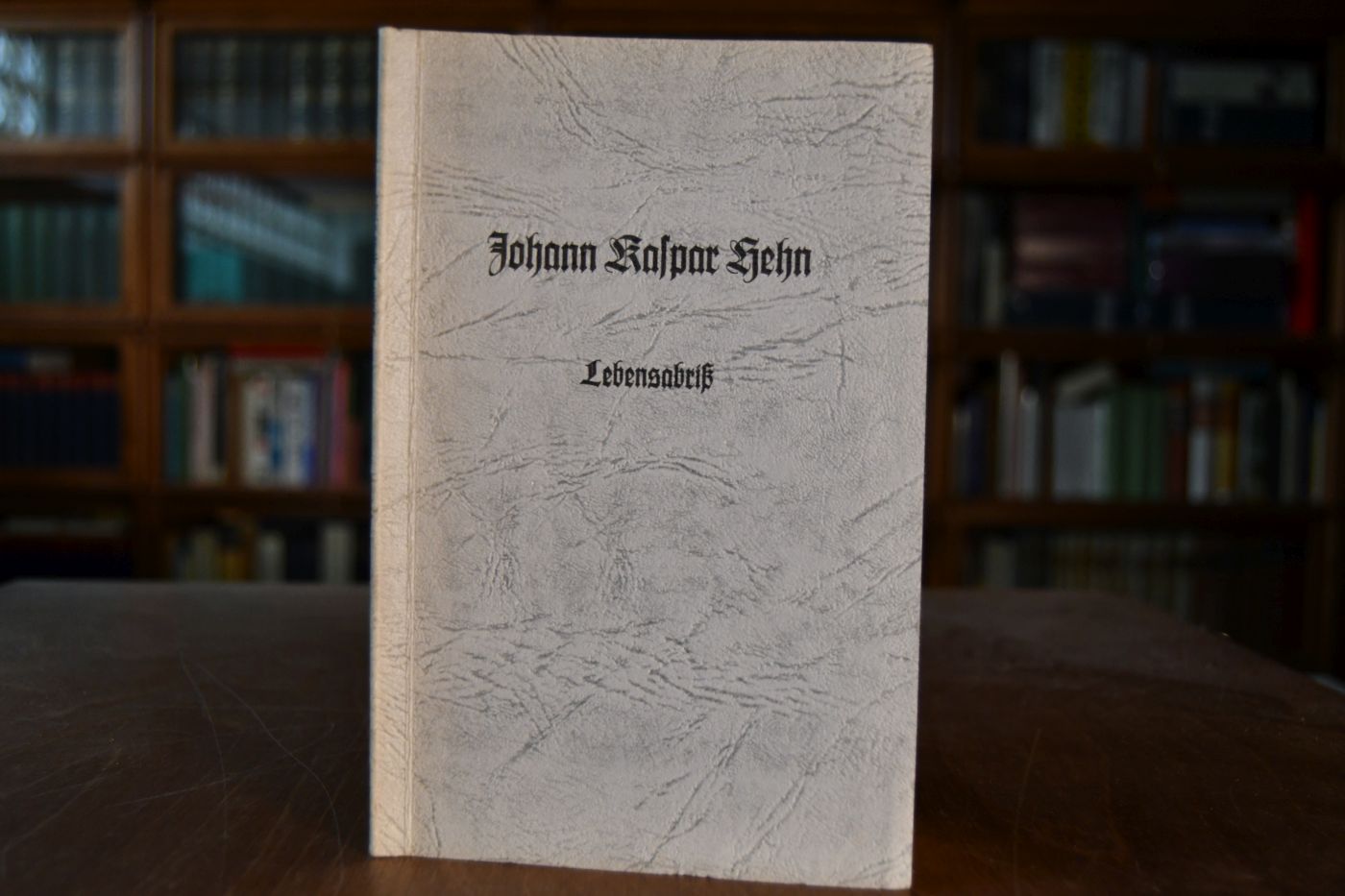 Mitteilungen aus dem Lebensgang von Johann Kaspar Hehn in Markgröningen.