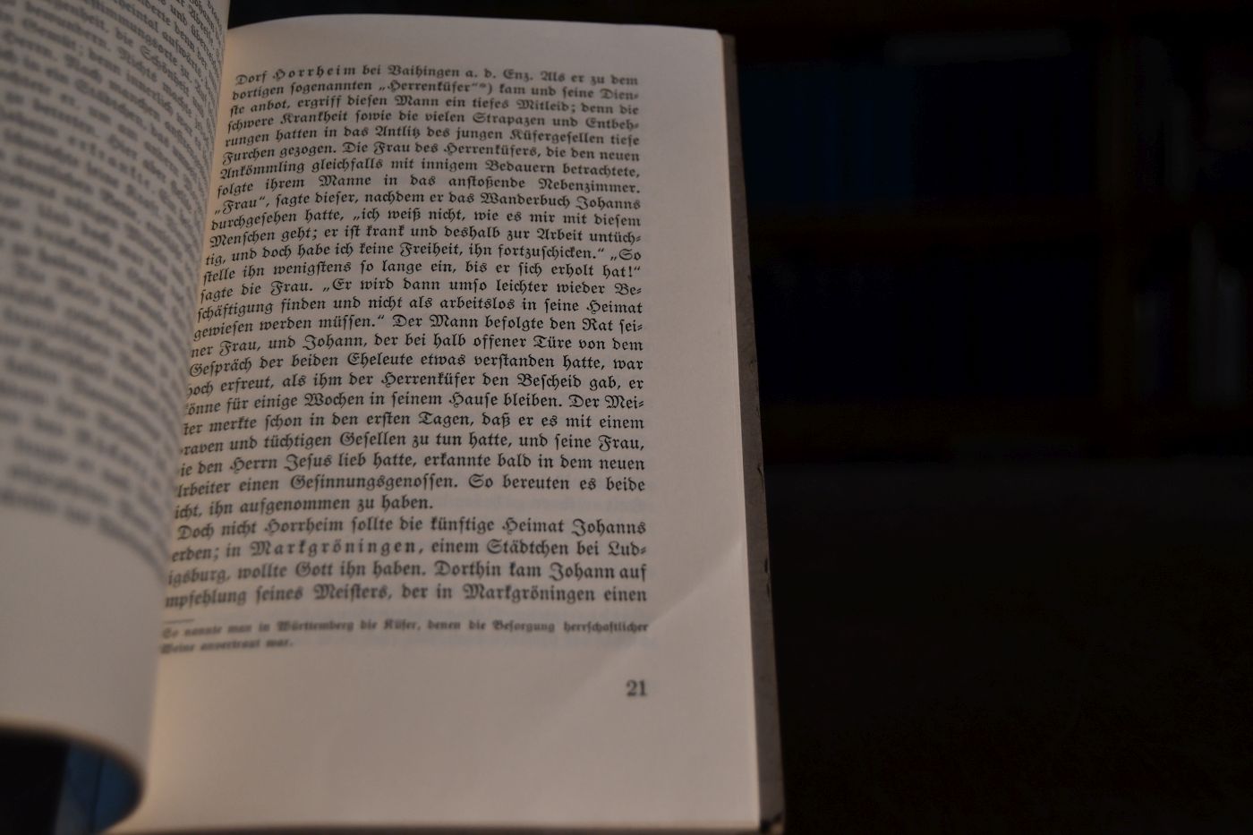 Mitteilungen aus dem Lebensgang von Johann Kaspar Hehn in Markgröningen.