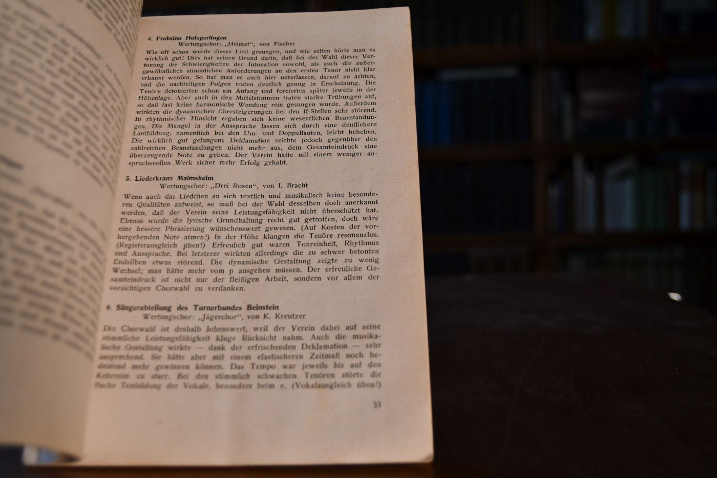 Württembergischer Sängerbund. Gutachten über das Wertungssingen beim 1. Bundesliederfest des Württ. Sängerbundes in Ludwigsburg vom 21. bis 24. Juli 1949.