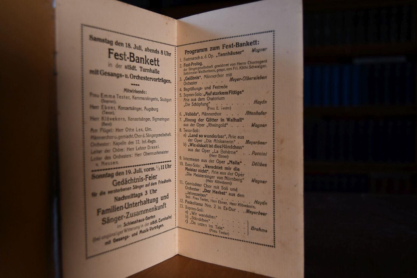 SängerGesellschaft Neu-Ulm 1839 - 1914. Feier des 75jährigen Bestehens am 18. und 19. Juli 1914.
