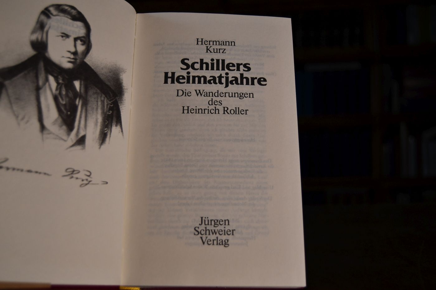 Schillers Heimatjahre. Die Wanderungen des Heinrich Roller.