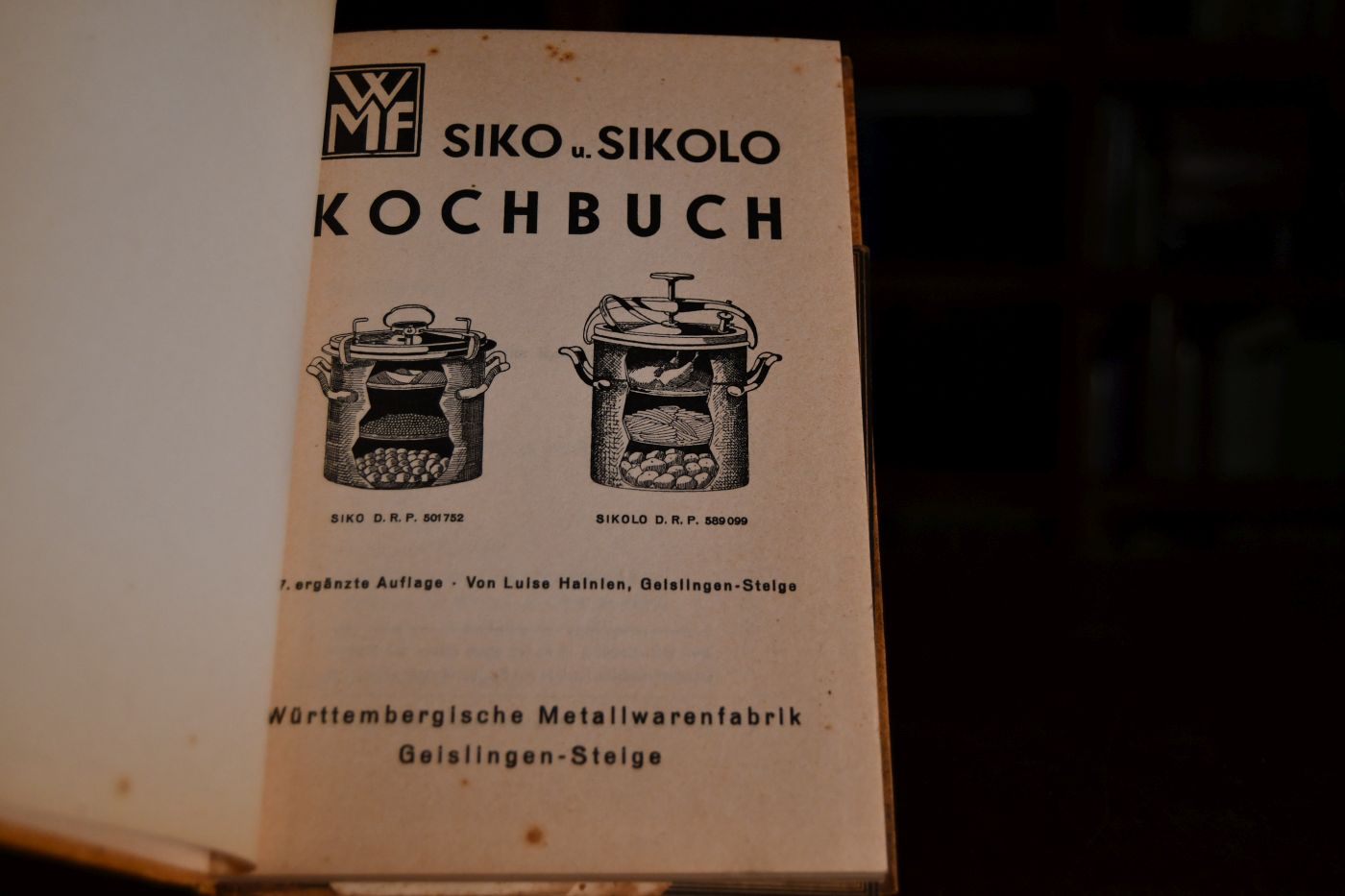 WMF Siko u. Sikolo-Kochbuch.