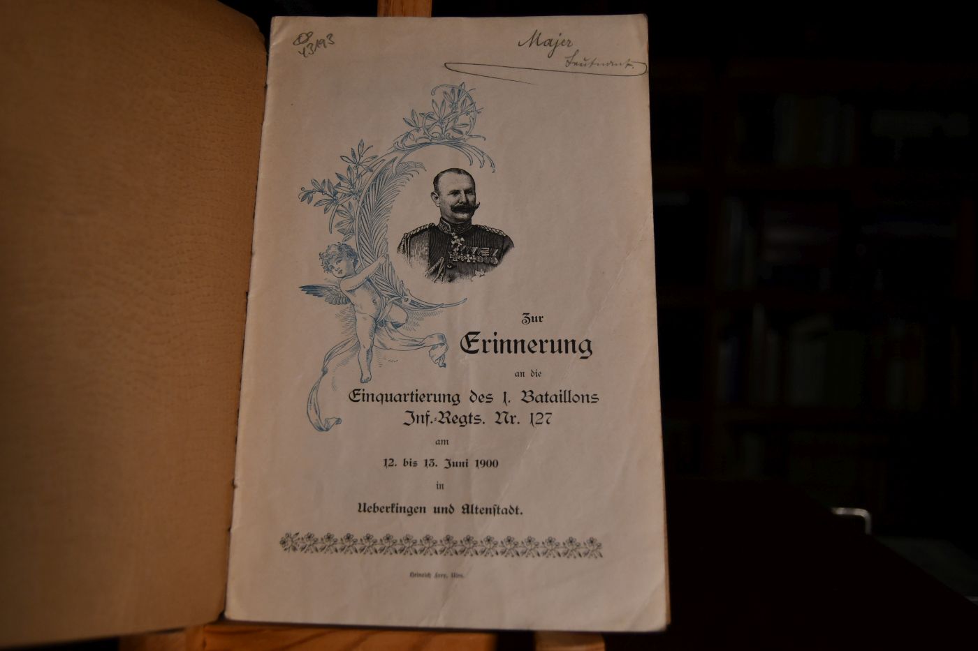 Zur Erinnerung an die Einquartierung des 1. Bataillons Inf.-Regts. Nr. 127 am 12. bis 13. Juni 1900 in Ueberkingen und Altenstadt.