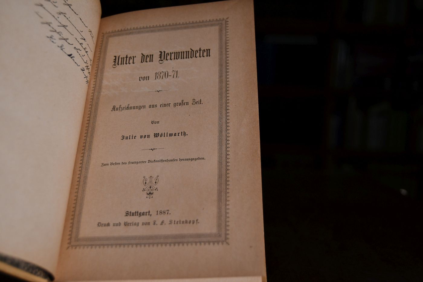 Unter den Verwundeten 1870-1871. AUfzeichnungen aus einer großen Zeit.