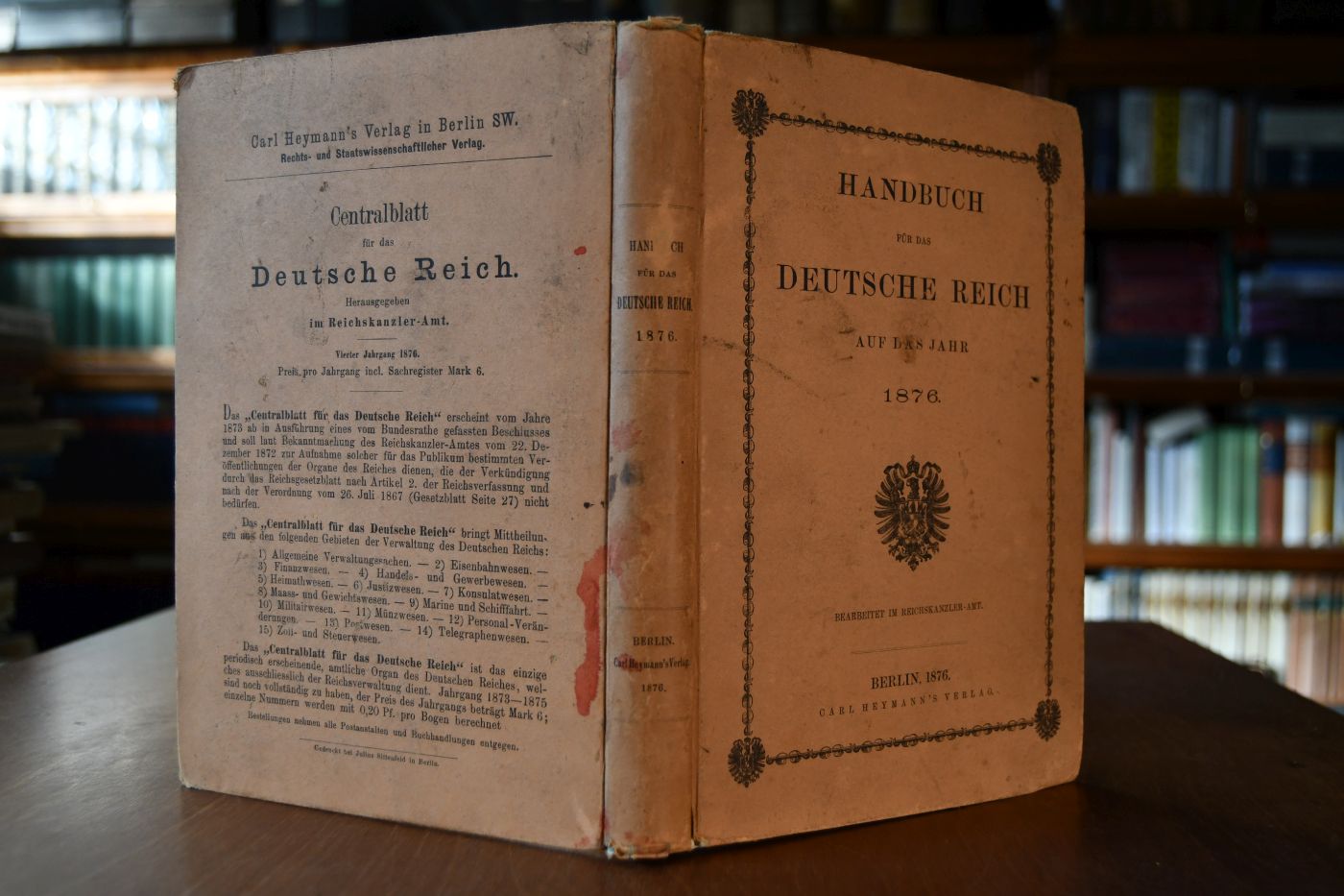 Handbuch für das Deutsche Reich auf das Jahr 1876.