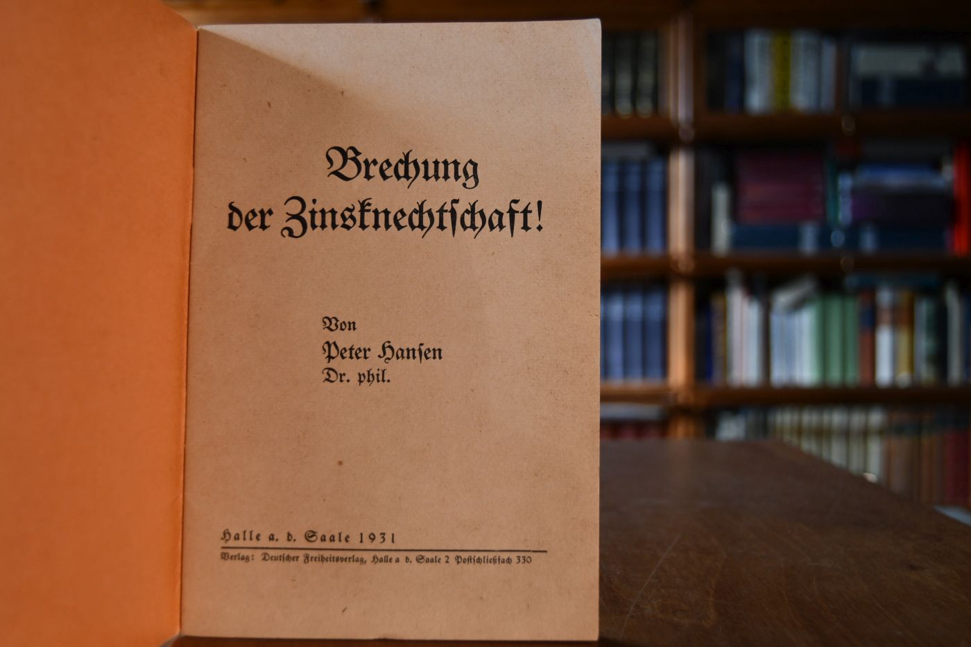 Brechung der Zinsknechtschaft!