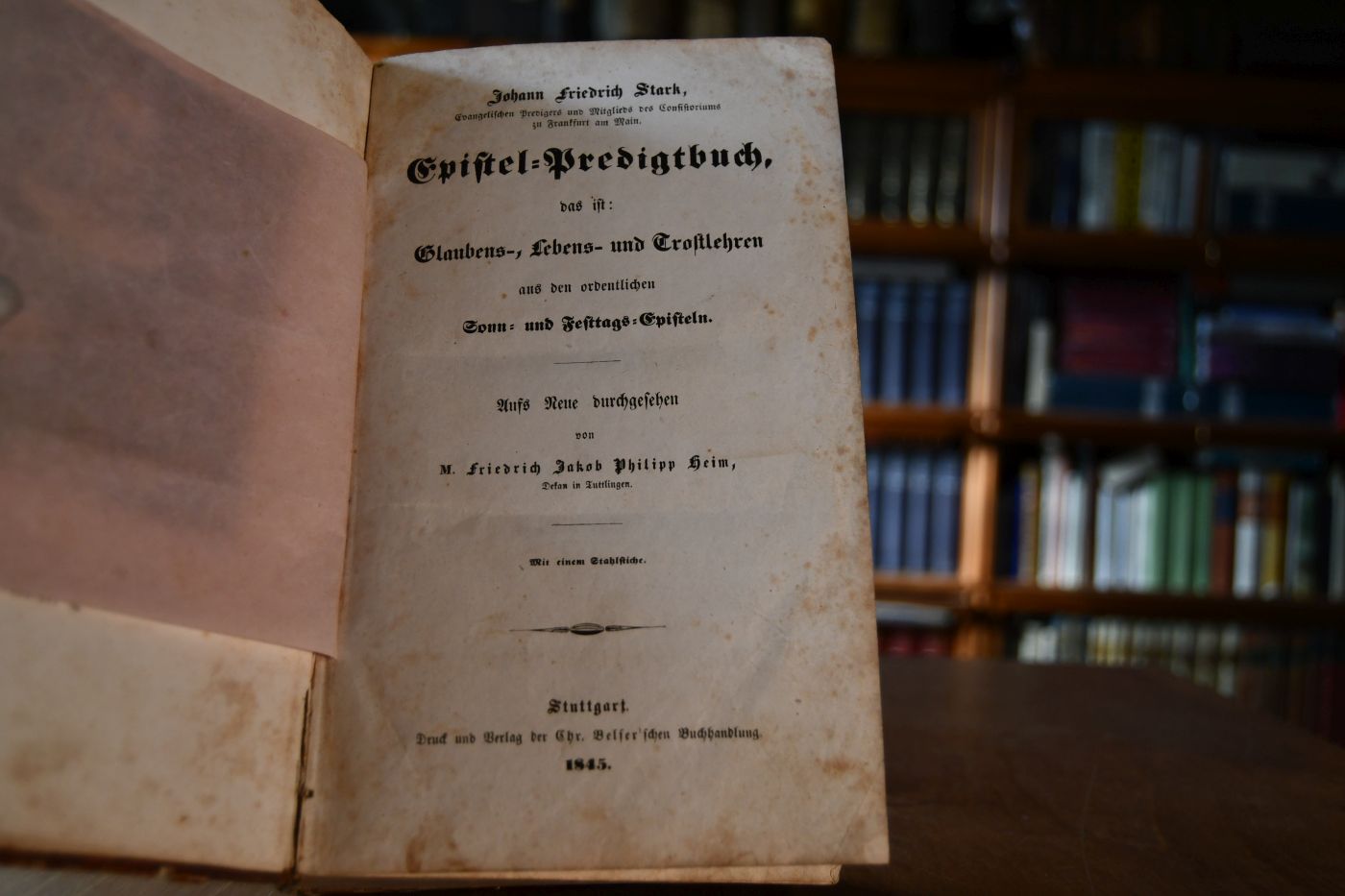 Epistel-Predigtbuch, das ist Glaubens-, Lebens- und Trostlehren aus den ordentlichen Sonn- und Festtags-Episteln.