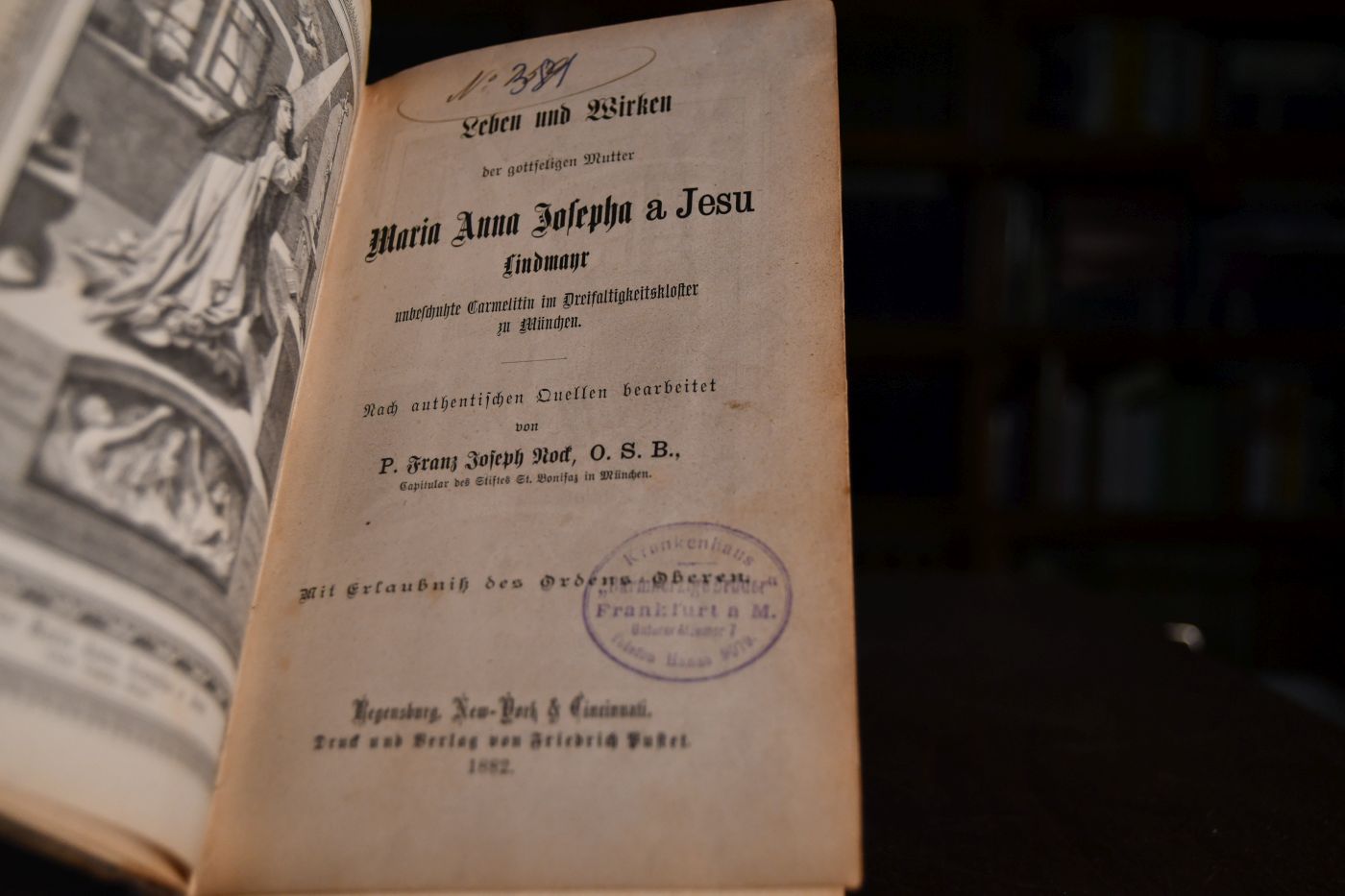 Leben und Wirken der gottseligen Mutter Maria Anna Josepha a Jesu Lindmayr, unbeschuhte Carmelitin (Karmelitin) im Dreifaltigkeitskloster zu München.