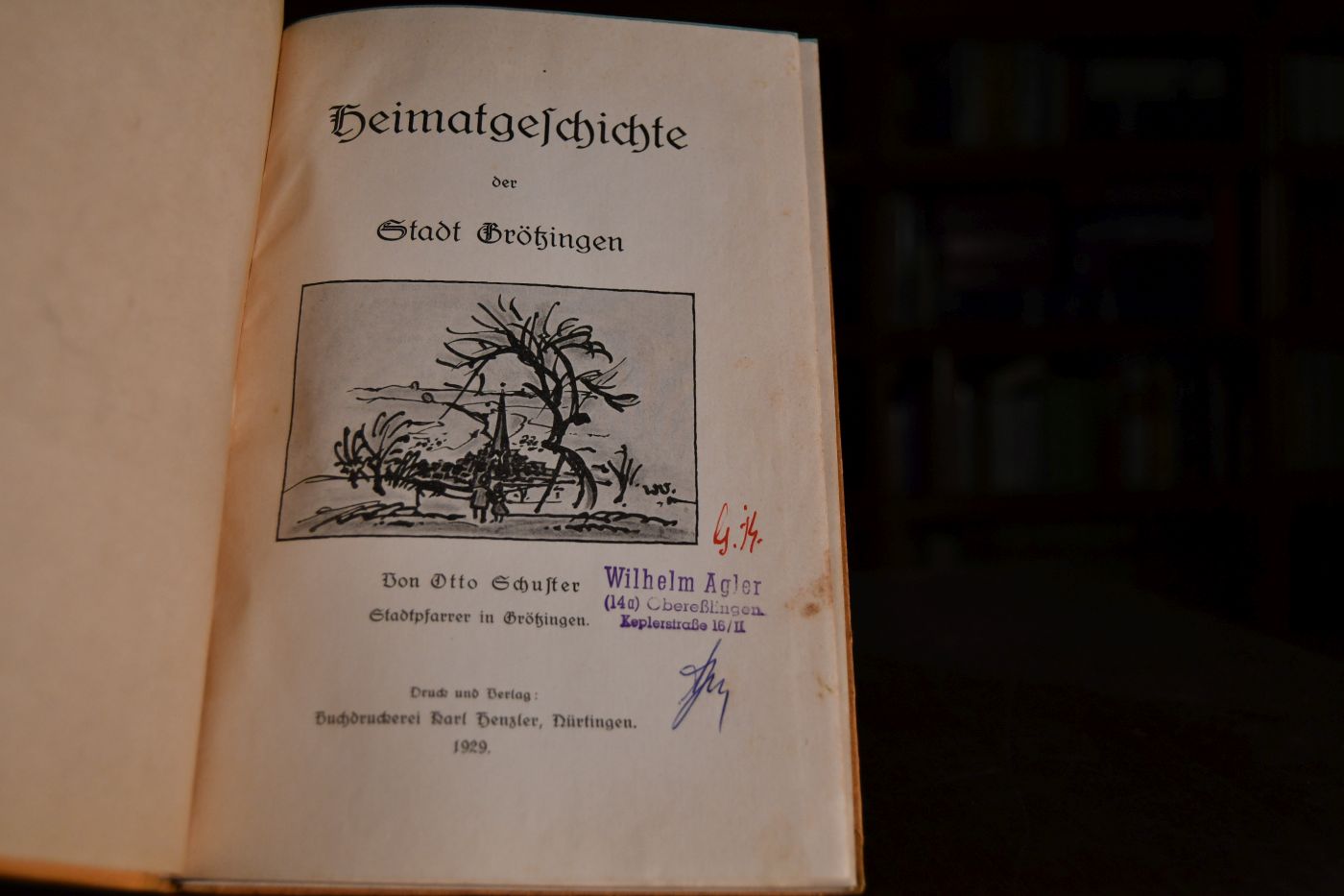 Heimatgeschichte der Stadt Grötzingen.