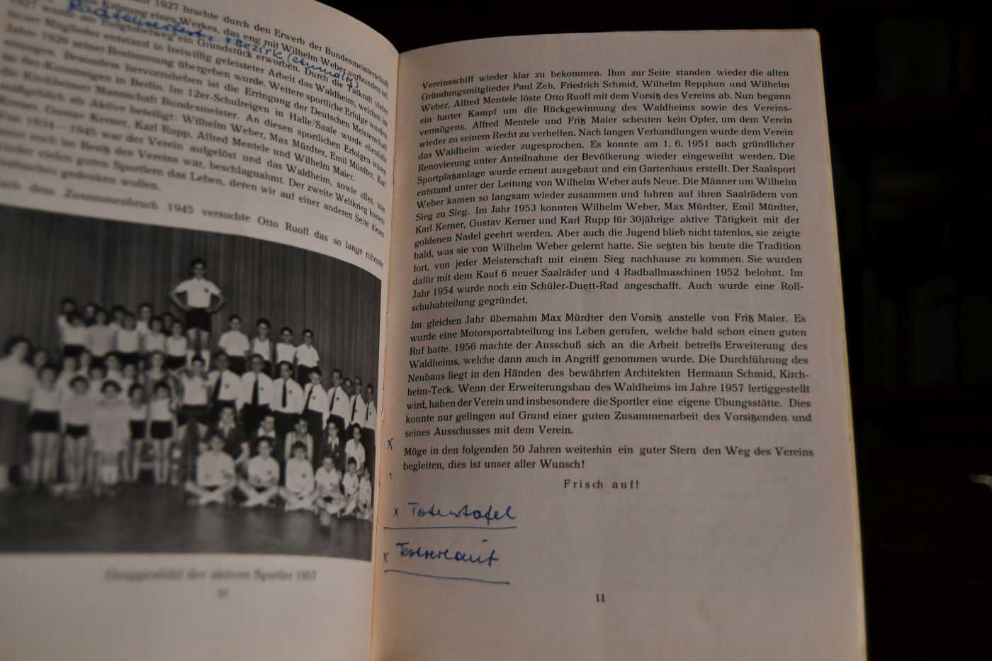 50 Jahre Rad- und Kraftfahrer-Verein "Wanderlust" e.V. Kirchheim-Teck 1907-1957.