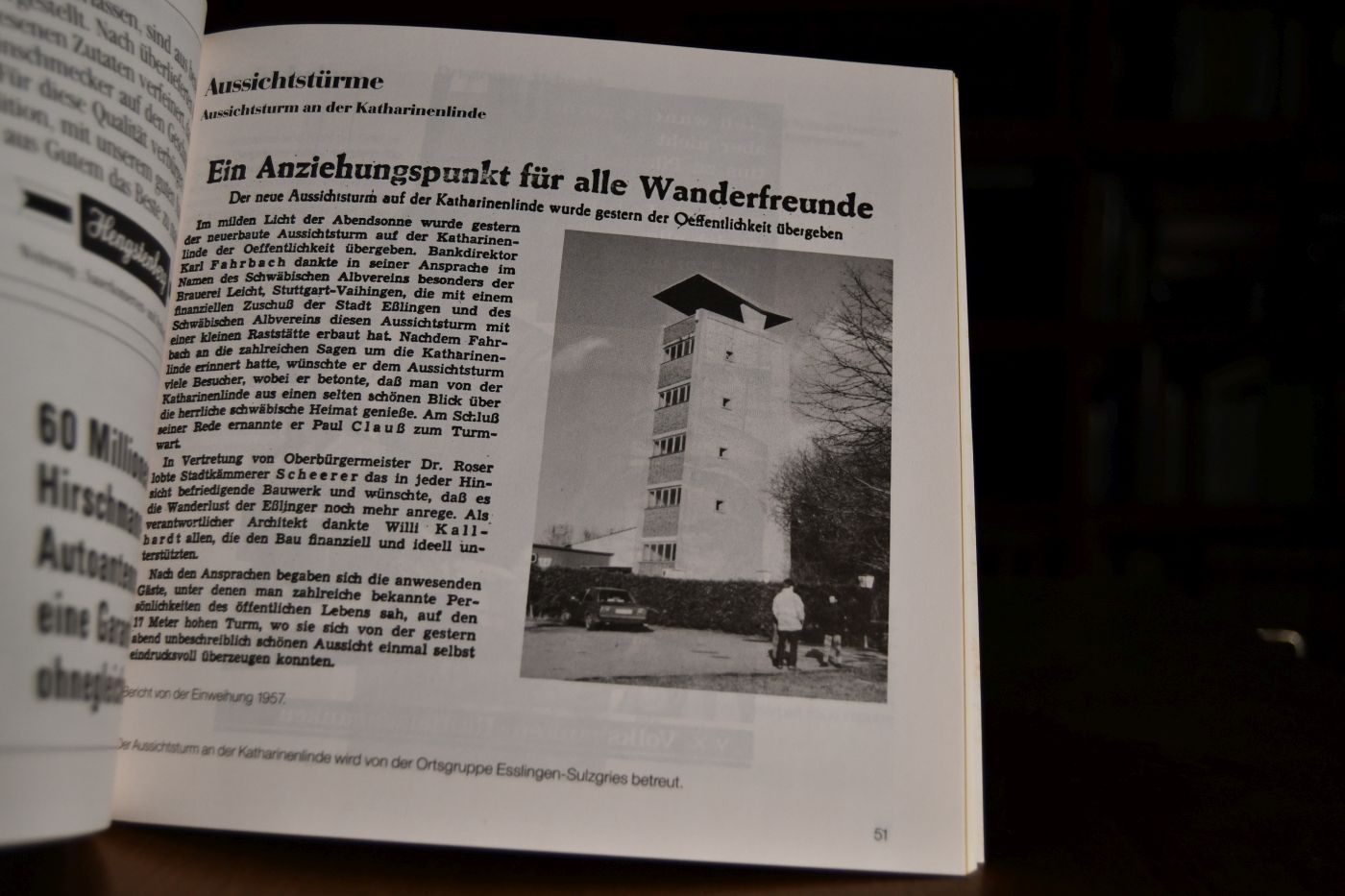 Esslinger Gau 1988 herausgegeben zum 100jährigen Jubiläum des Schwäbischen Albvereins.
