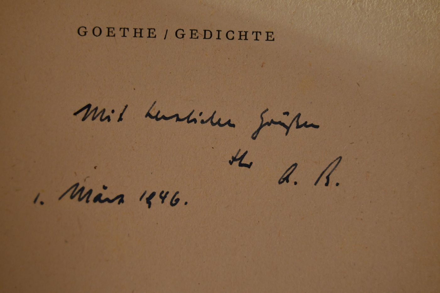 Gedichte, Auswahl.