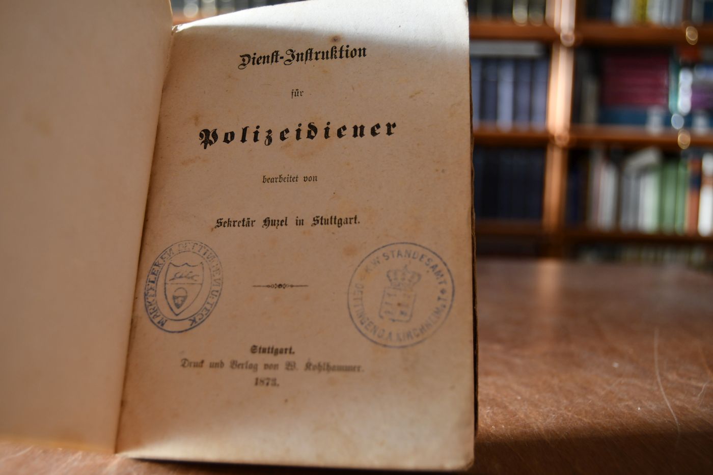 Dienst-Instruktion für Polizei-Diener.