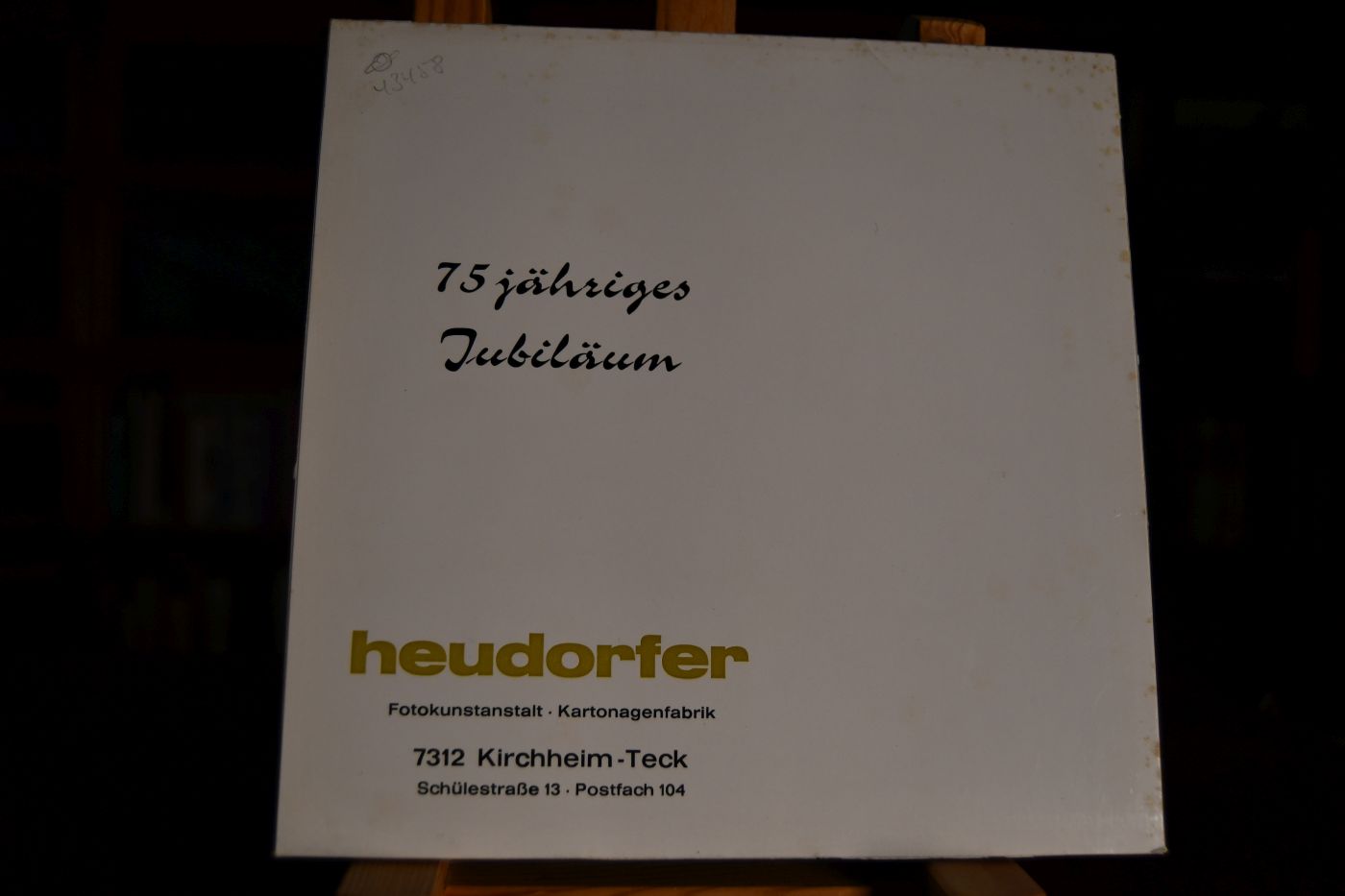 75jähriges Jubiläum Heudorfer, Fotokunstanstalt, Kartonagenfabrik Kirchheim/Teck.