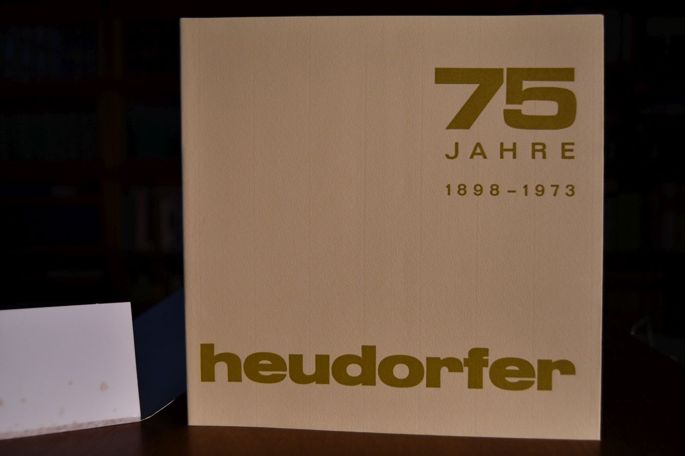 75jähriges Jubiläum Heudorfer, Fotokunstanstalt, Kartonagenfabrik Kirchheim/Teck.
