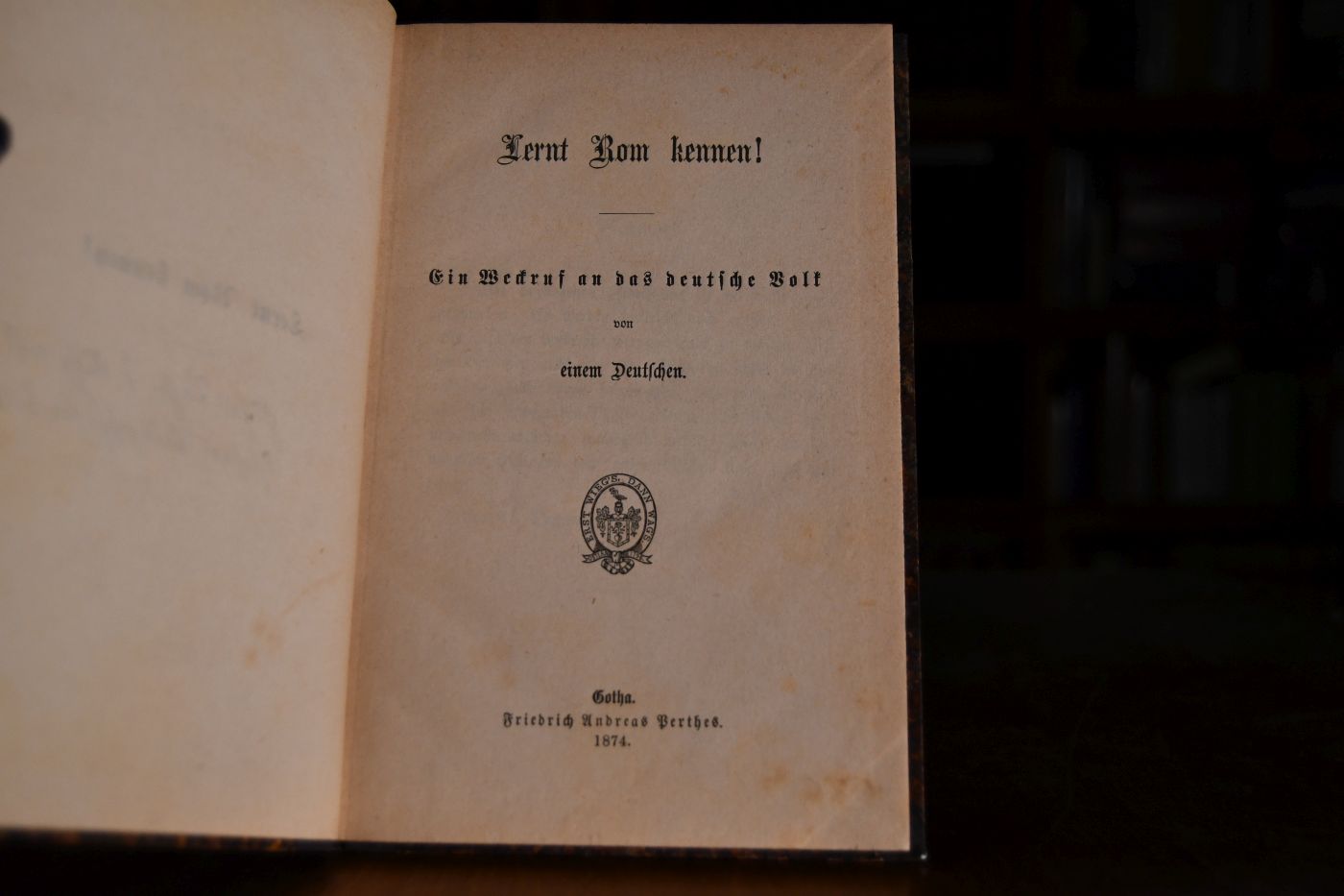 Lernt Rom kennen! Ein Weckruf an das deutsche Volk von einem Deutschen.