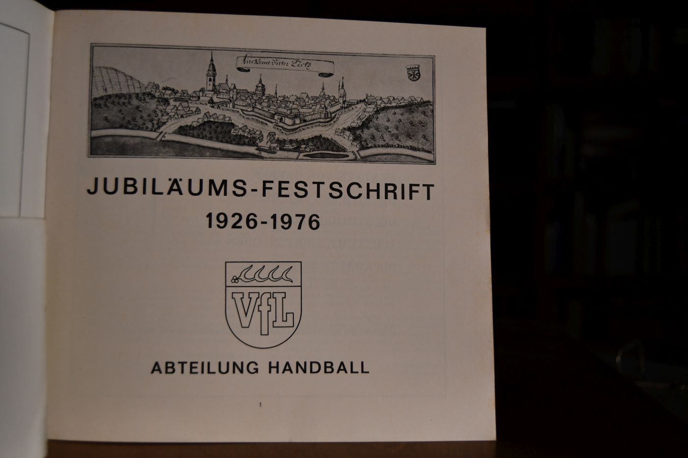 Jubiläums-Festschrift 1926-1976. VFL Kirchheim unter Teck Abteilung Handball.