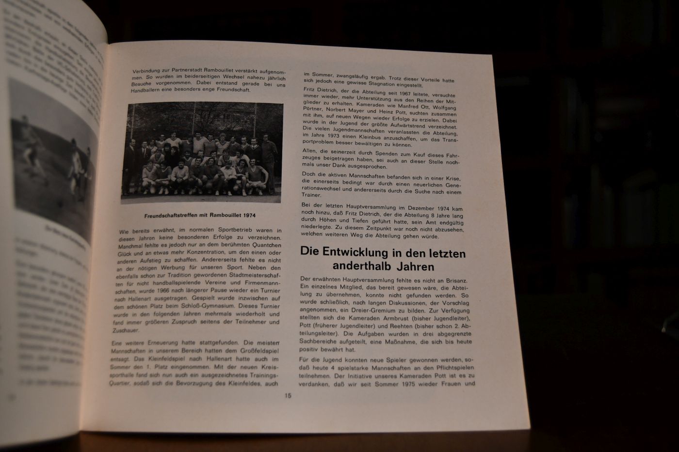 Jubiläums-Festschrift 1926-1976. VFL Kirchheim unter Teck Abteilung Handball.