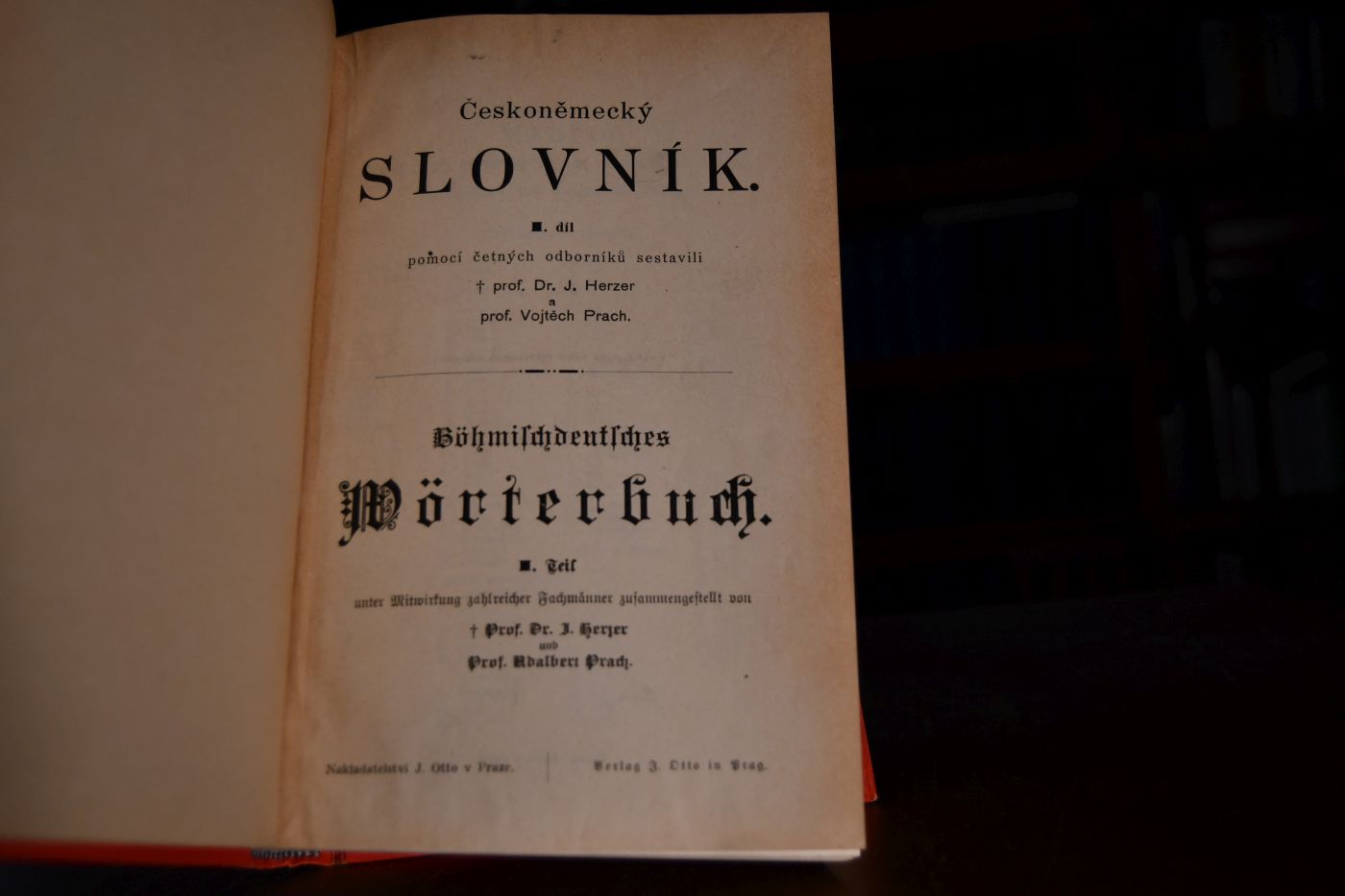 Ceskonemecky Slovnik. Pomoci cetnych odborniku sestavil. - Böhmischdeutsches Wörterbuch. Bde. 1-3. Tschechisch-deutsch.