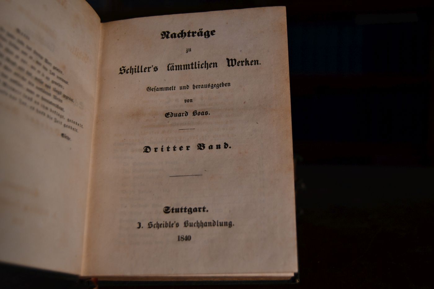 Nachträge zu Schillers sämmtlichen Werken. Bde. 1-3 (als Nachträge komplett).
