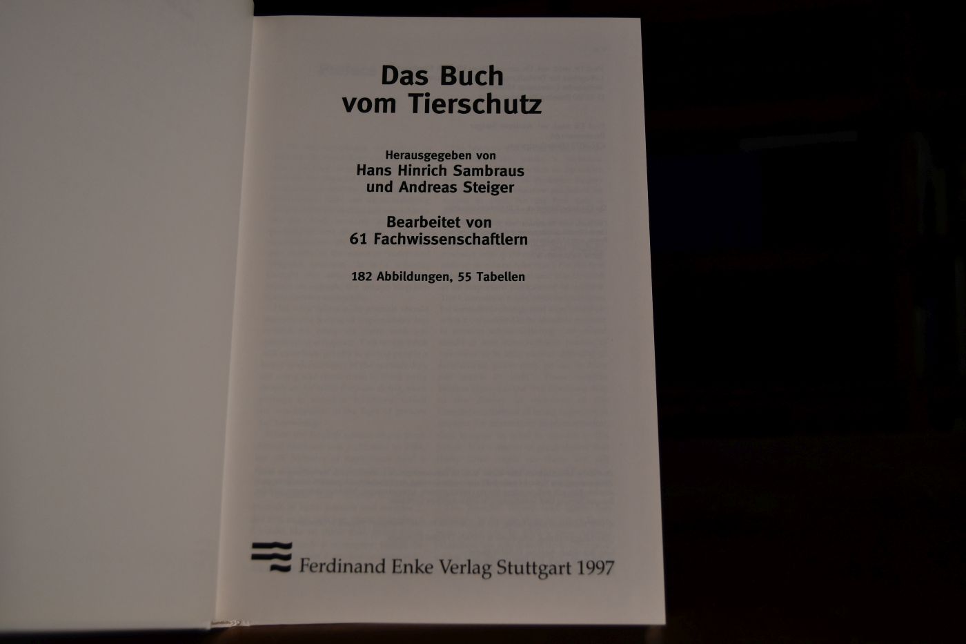 Das Buch vom Tierschutz.