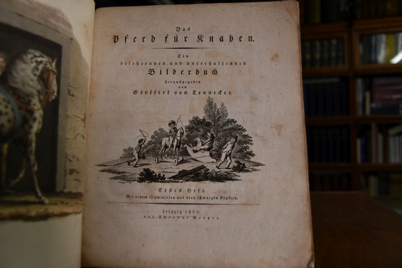 Das Pferd für Knaben. Ein belehrendes und unterhaltendes Bilderbuch. Erstes Heft (mehr nicht erschienen).