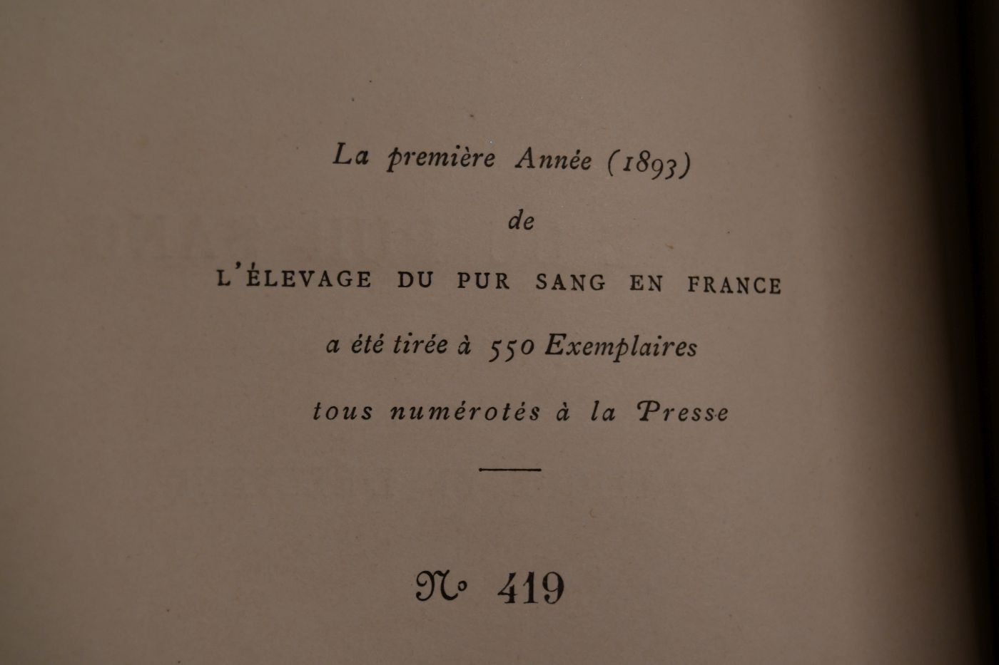 L`Elevage du pur Sang en France. Guide pratique de l`eleveur donnant les Performances, les Pedigrees et les Prix de Saillie des etalons appartenant a l`etat et aux particuliers.
