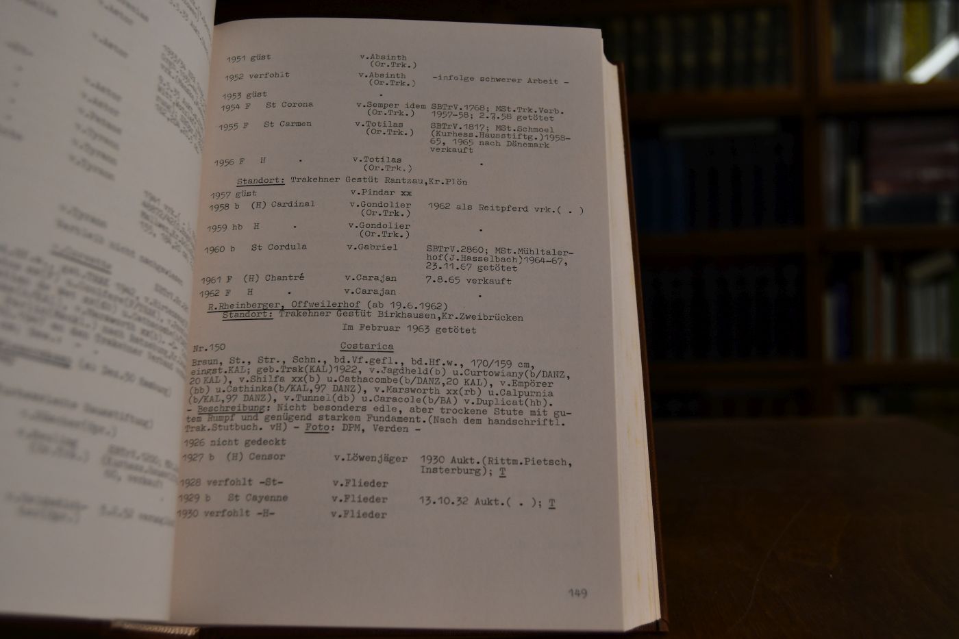 Stutbuch von Trakehnen 6. Band.