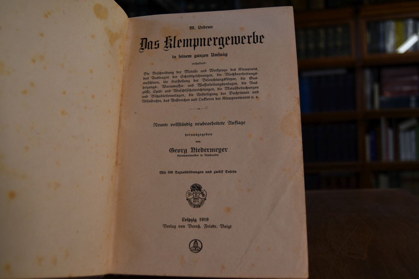 Das Klempnergewerbe in seinem ganzen Umfang.