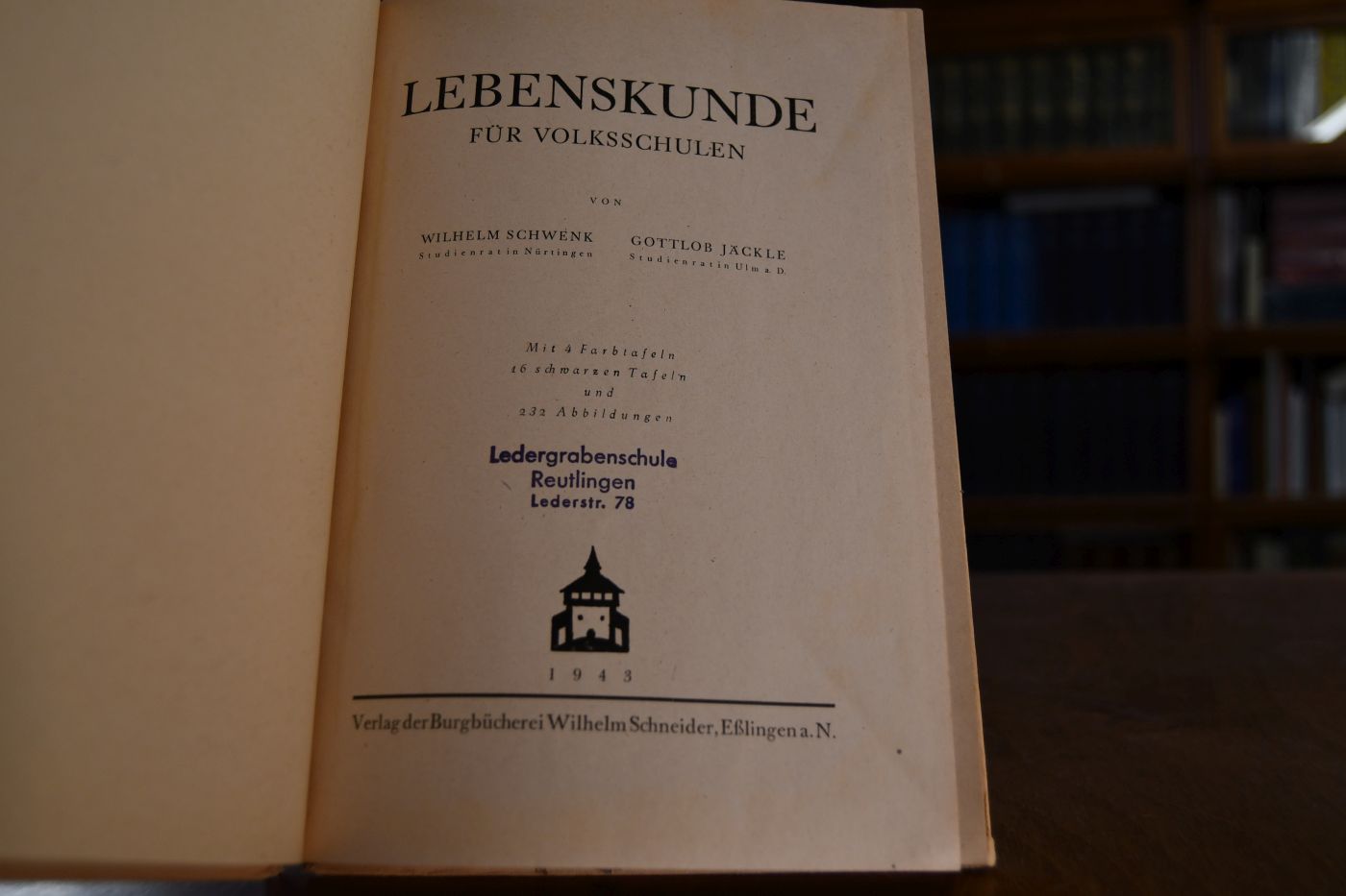 Lebenskunde für Volksschulen.
