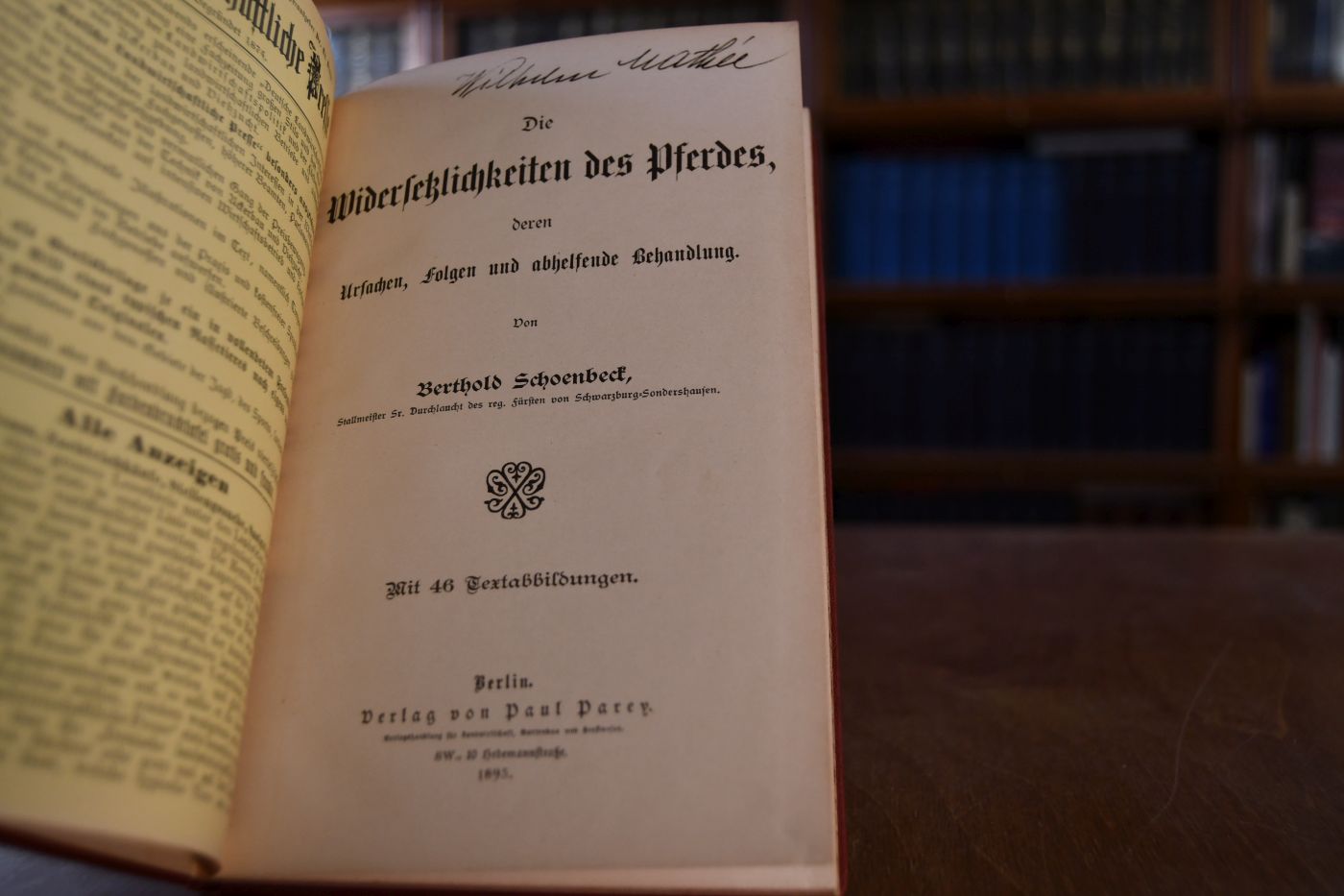 Die Widersetzlichkeiten des Pferdes, Deren Ursachen, Folgen und abhelfende Behandlung