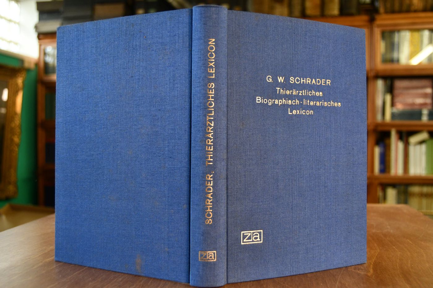 Biographisch-literarisches Lexicon der Thierärzte aller Zeiten und Länder, sowie der Naturforscher, Aerzte, Landwirthe, Stallmeister u.s.w. welche sich um Thierheilkunde verdient gemacht haben.