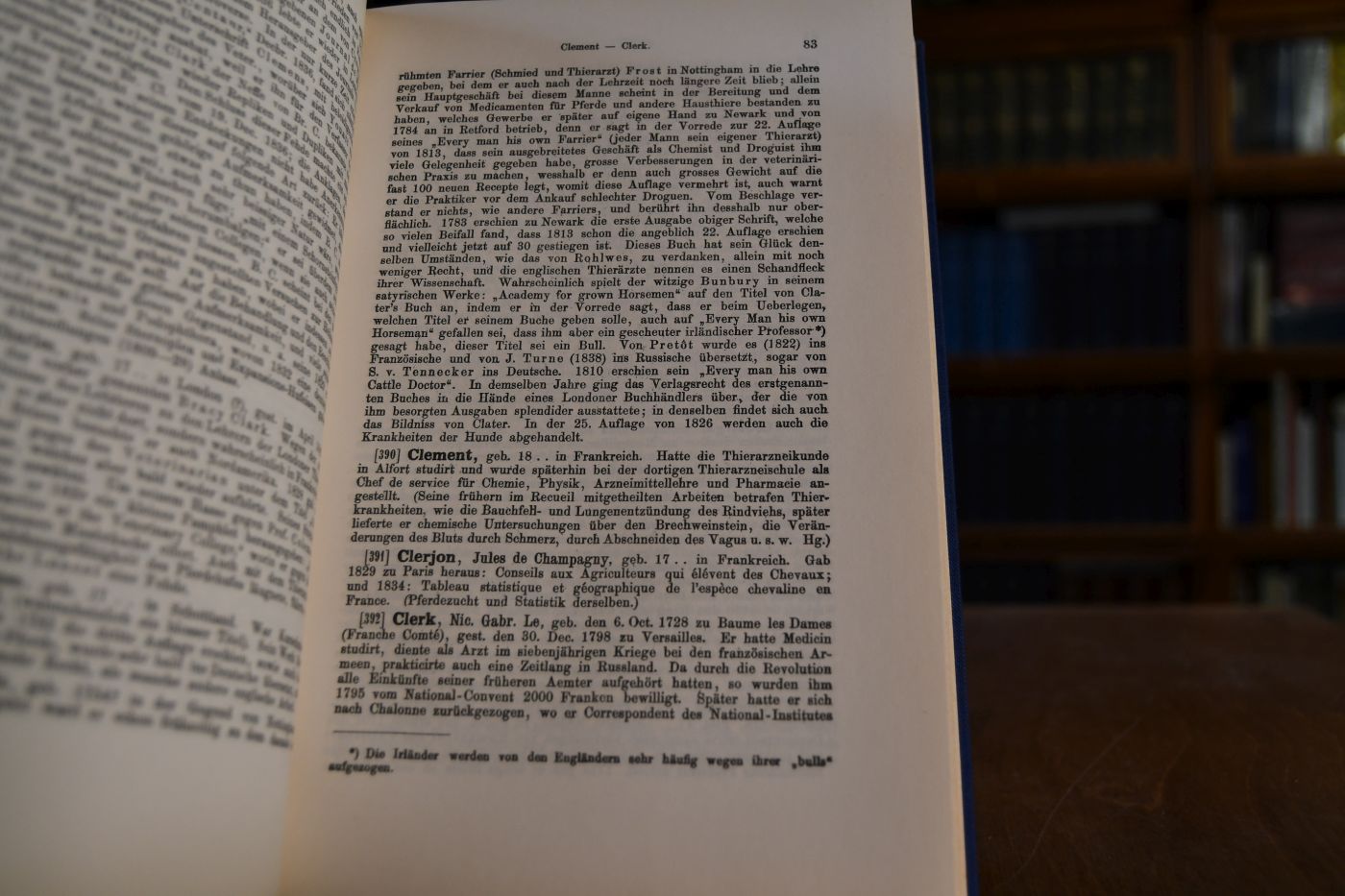 Biographisch-literarisches Lexicon der Thierärzte aller Zeiten und Länder, sowie der Naturforscher, Aerzte, Landwirthe, Stallmeister u.s.w. welche sich um Thierheilkunde verdient gemacht haben.