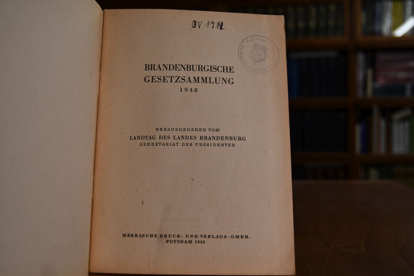 Brandenburgische Gesetzessammlung 1948.