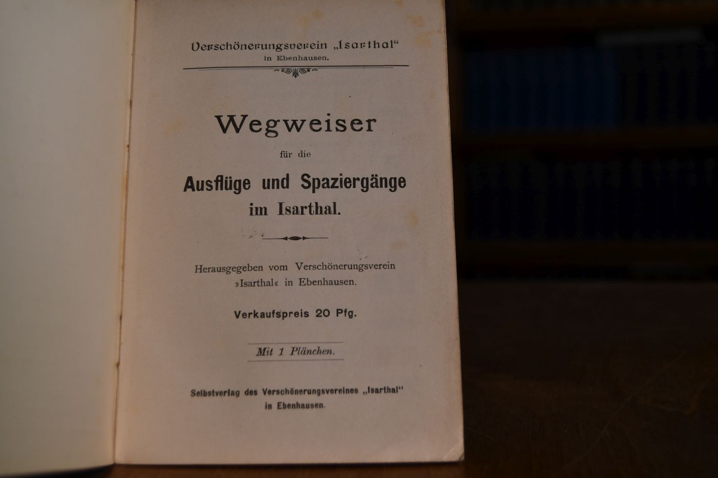 Wegweiser für die Ausflüge und Spaziergänge im Isarthal.