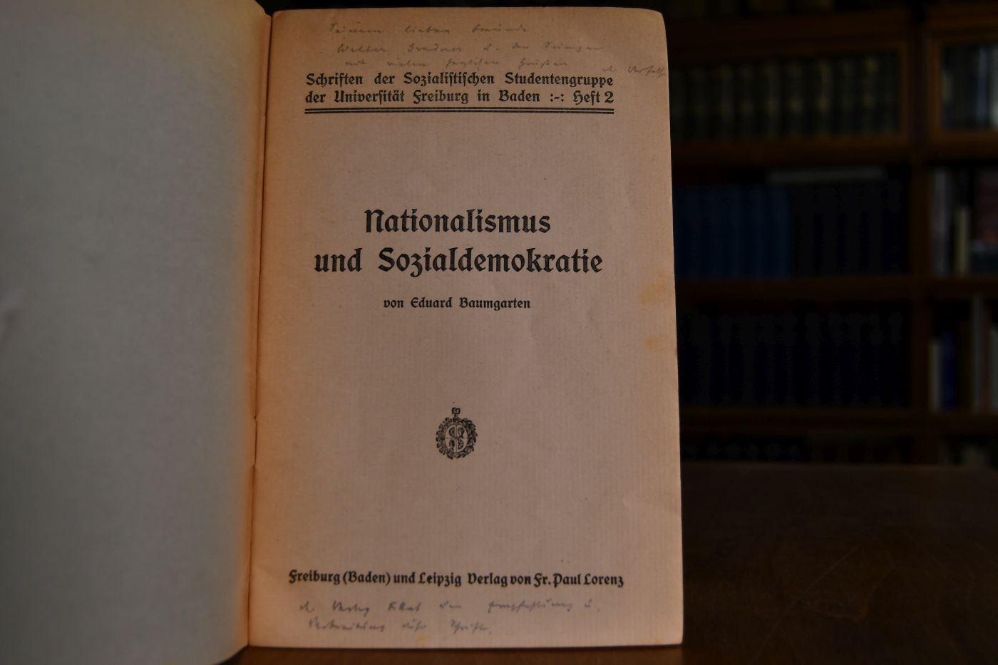 Nationalismus und Sozialdemokratie.