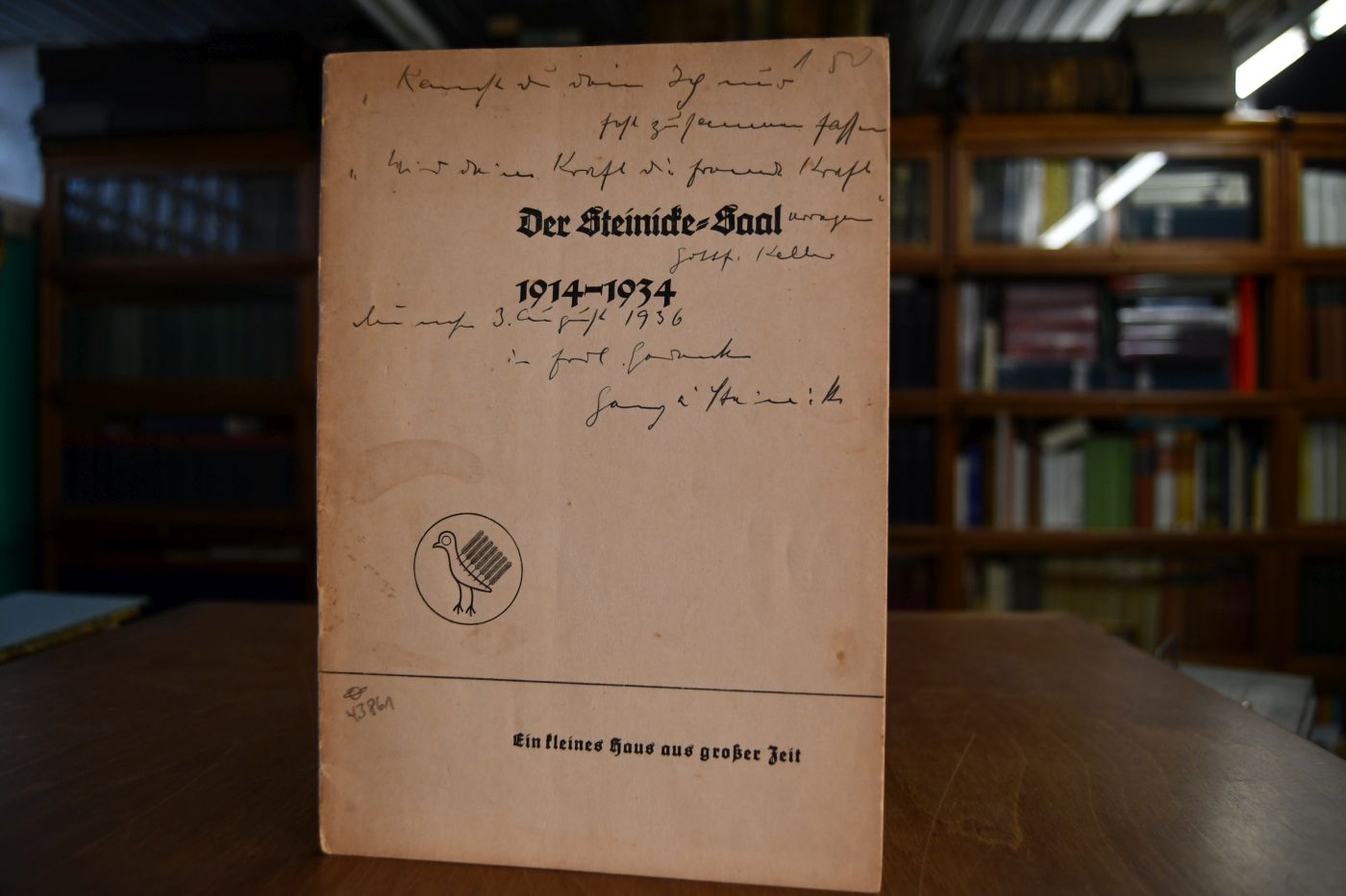 Der Steinicke-Saal 1914 - 1934. Ein kleines Haus aus großer Zeit.