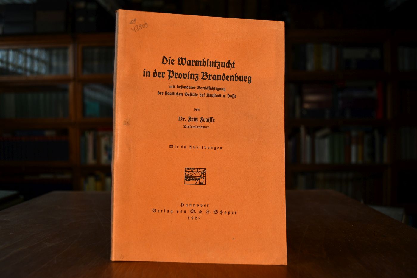 Die Warmblutzucht in der Provinz Brandenburg mit besonderer Berücksichtigung der staatlichen Gestüte bei Neustadt a. Dosse.