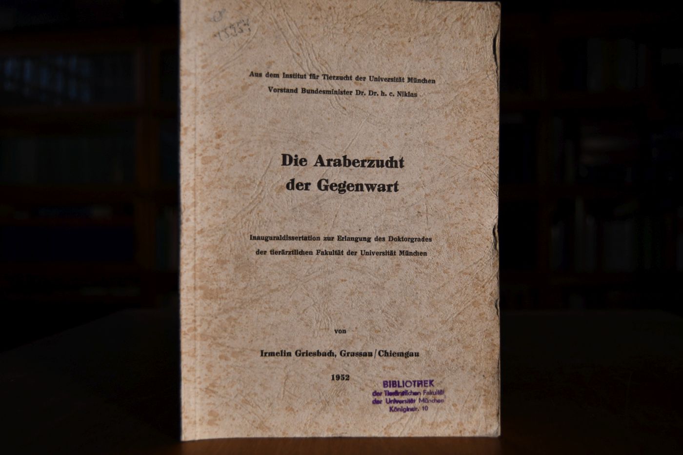 Die Araberzucht der Gegenwart.