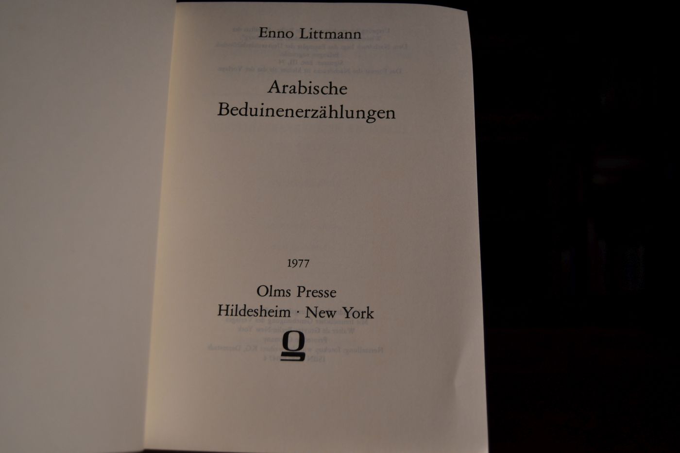 Arabische Beduinenerzählungen.