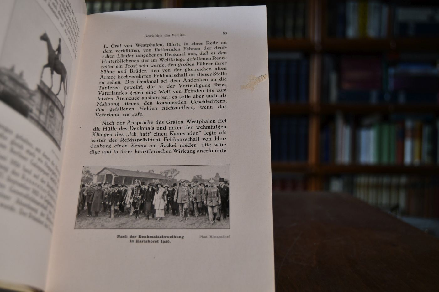 Verein für Hindernis-Rennen 1881-1931.