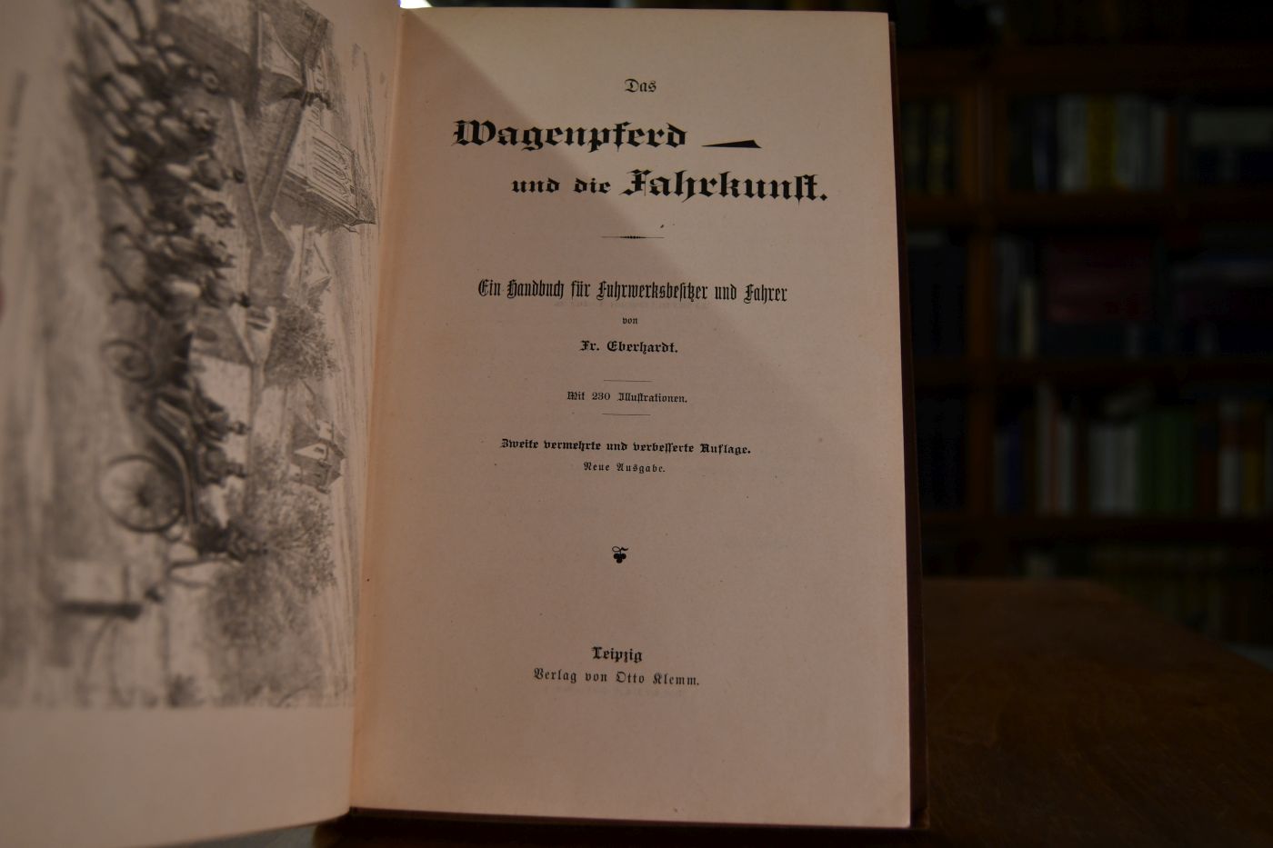 Das Wagenpferd und die Fahrkunst. Ein Handbuch für Fuhrwerksbesitzer und Fahrer.
