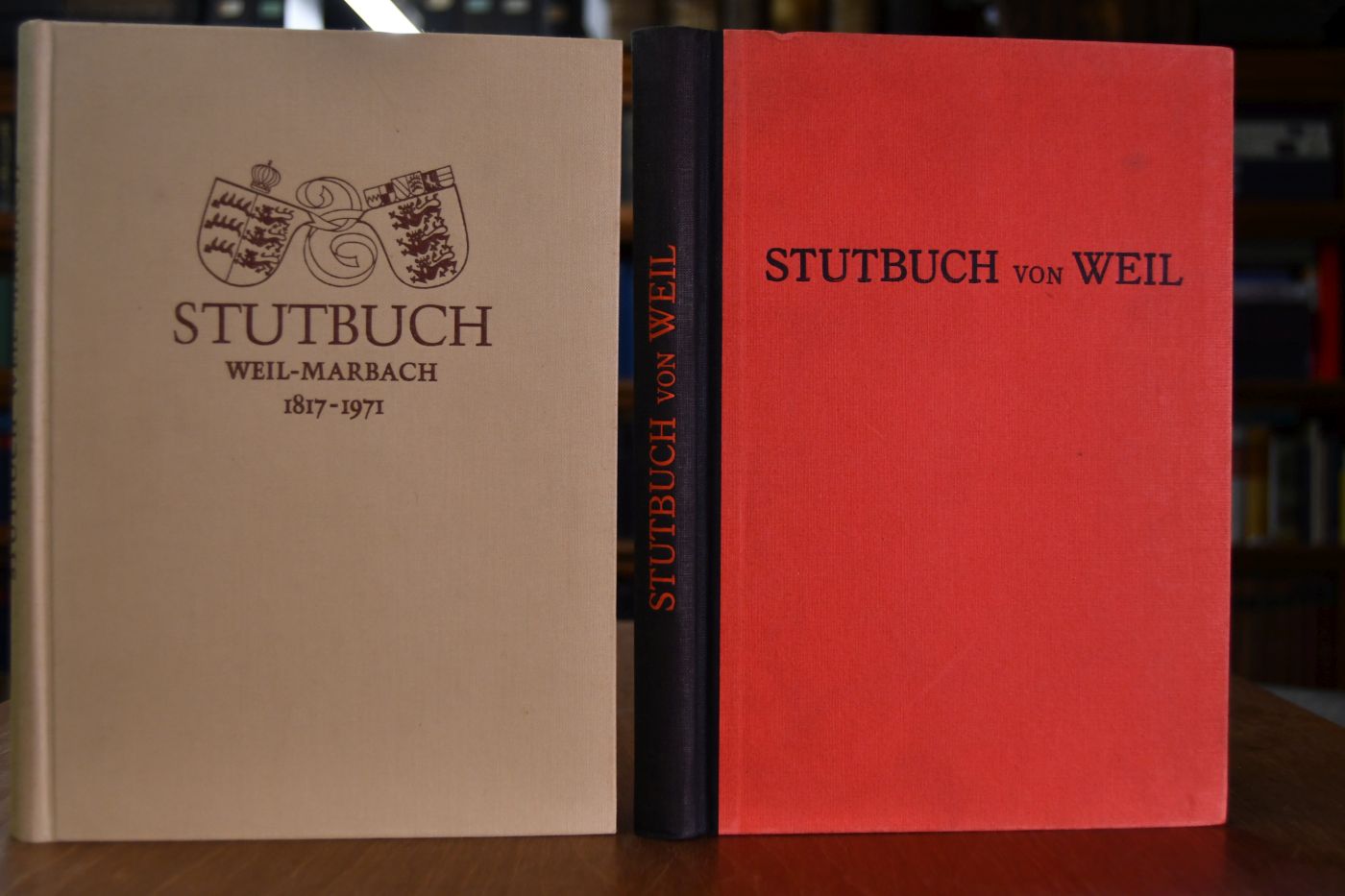 Stutbuch von Weil, Weil-Marbach. 2 Bde.