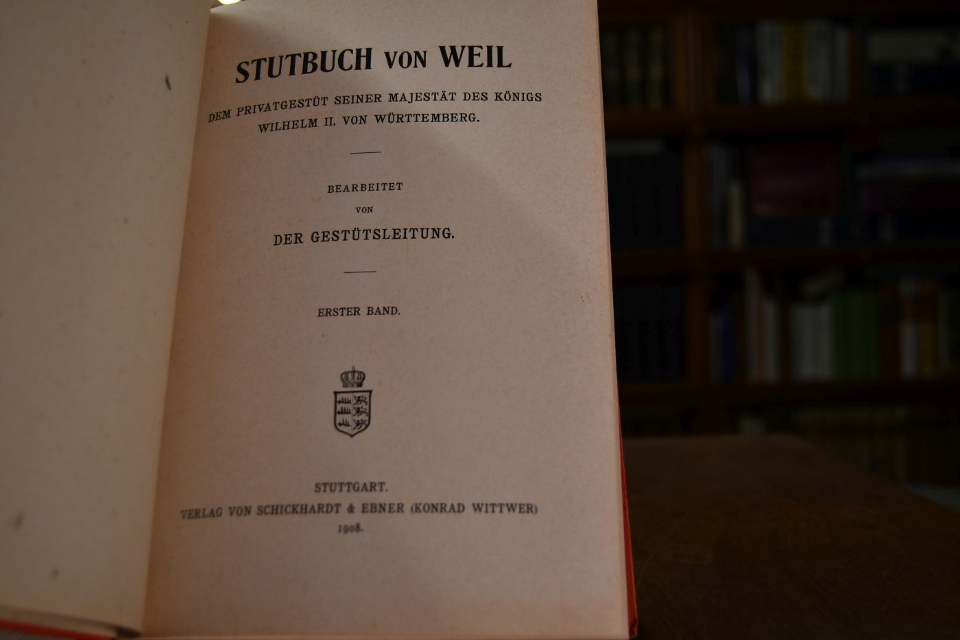 Stutbuch von Weil, Weil-Marbach. 2 Bde.