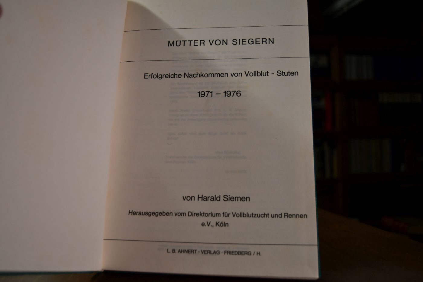 Mütter von Siegern 1971 - 1976