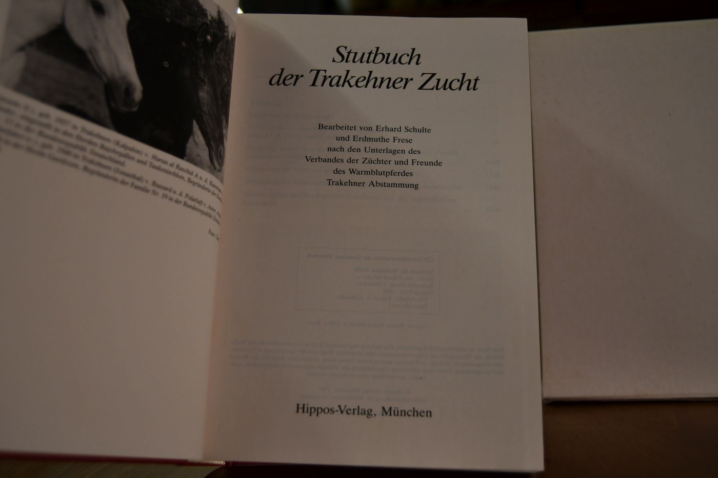 Stutbuch der Trakehner Zucht.