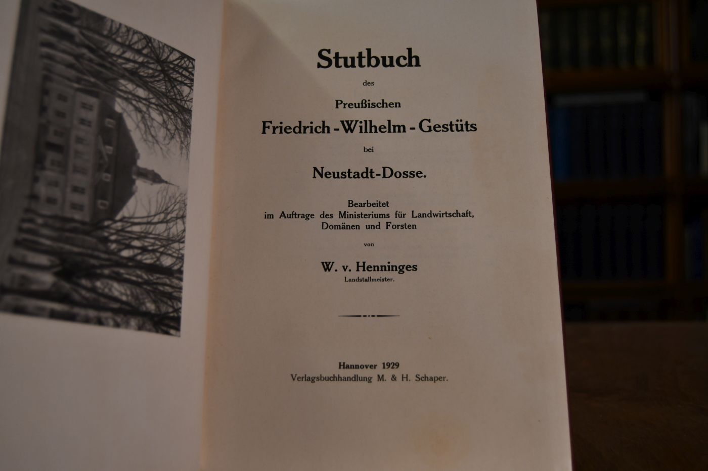 Stutbuch des Preußischen Friedrich-Wilhelm-Gestüts in Neustadt-Dosse.
