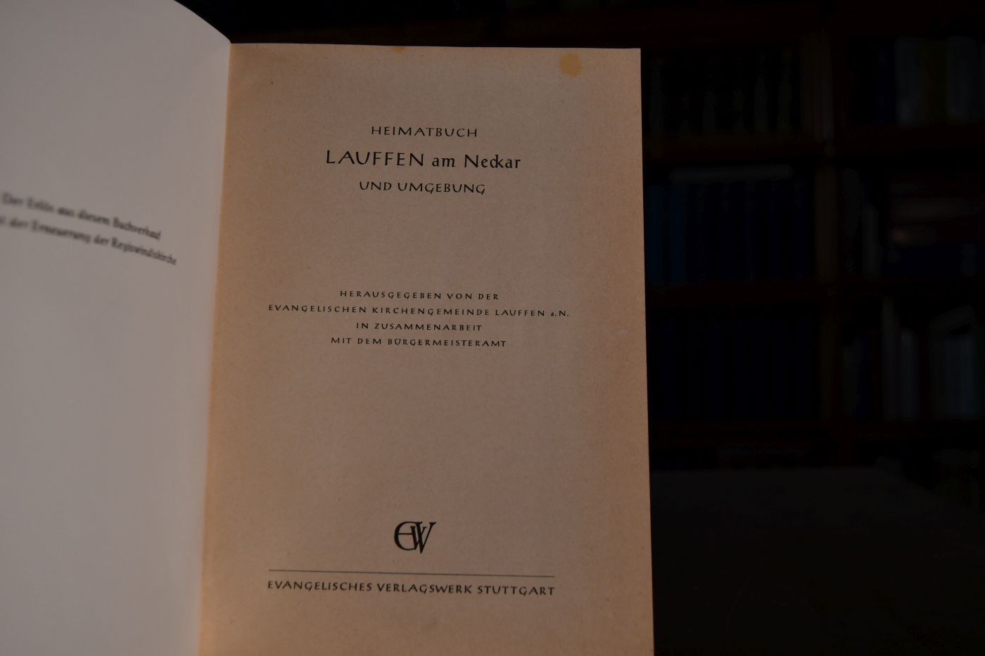 Heimatbuch Lauffen am Neckar und Umgebung.