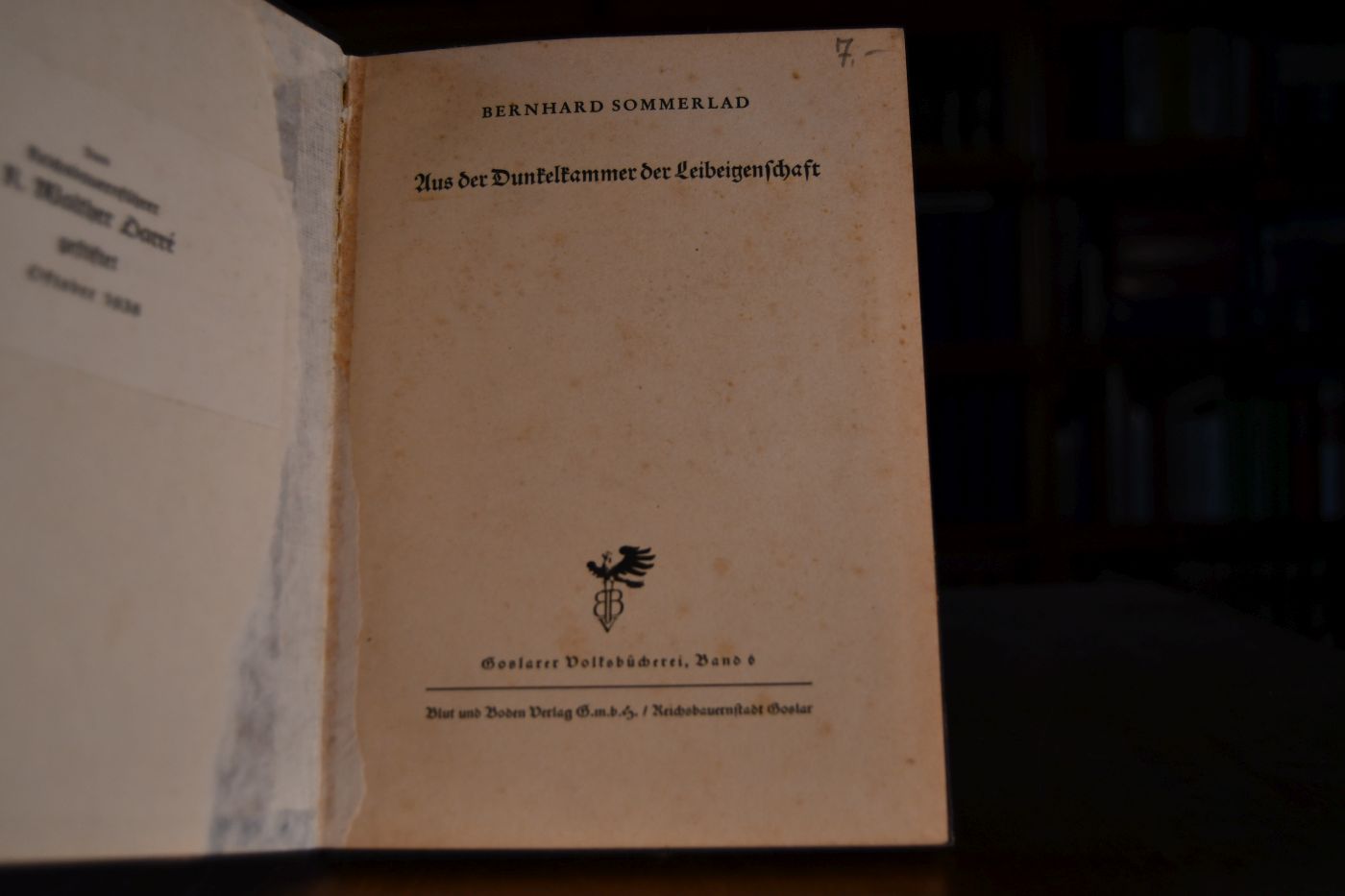 Aus der Dunkelkammer der Leibeigenschaft.