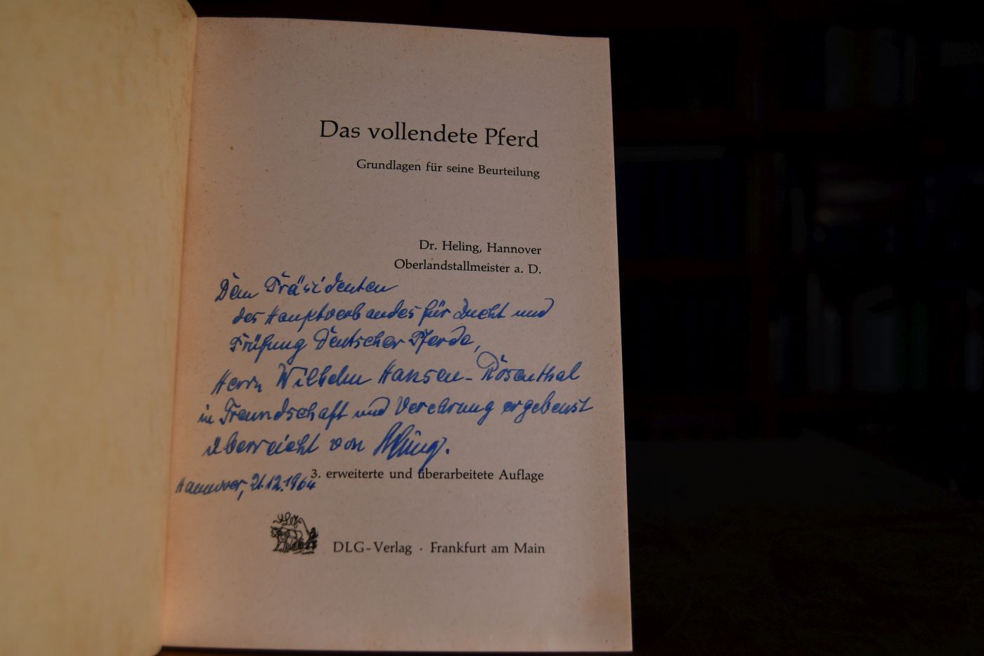 Das vollendete Pferd. Grundlagen für seine Beurteilung.